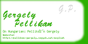 gergely pellikan business card